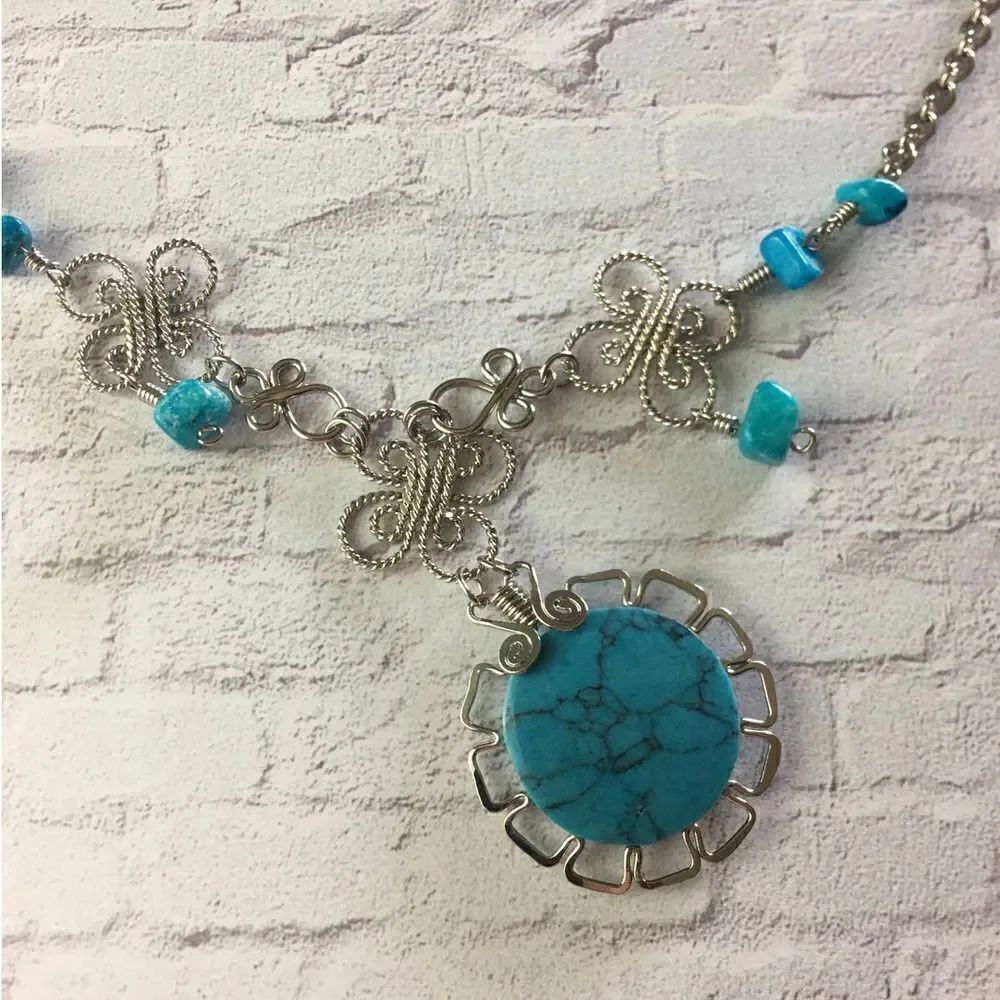 Peruvian Stone Necklace Set - Picture 2 of 4
